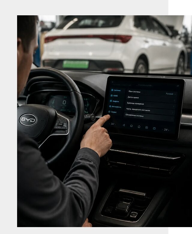Русификация BYD E2 в Находке от 15369 р. | ФастМобиль-Нхд под ключ