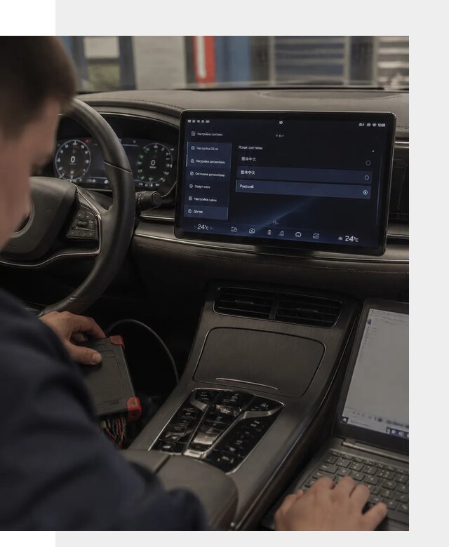 Русификация автомобиля BYD HAN для эксплуатации в Находке